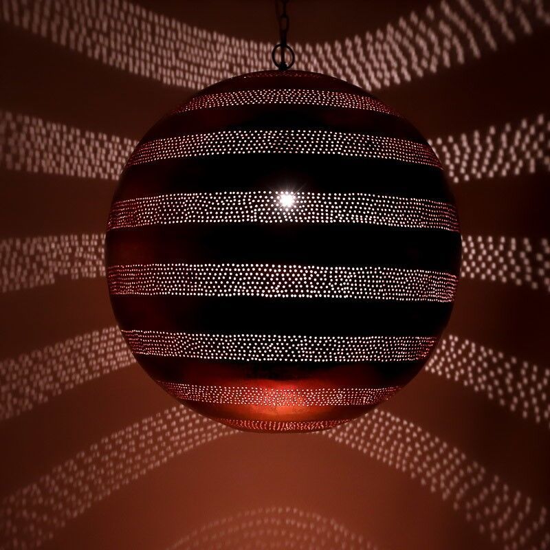 Koppar orientalisk fönsterlampa filigran, Nimra