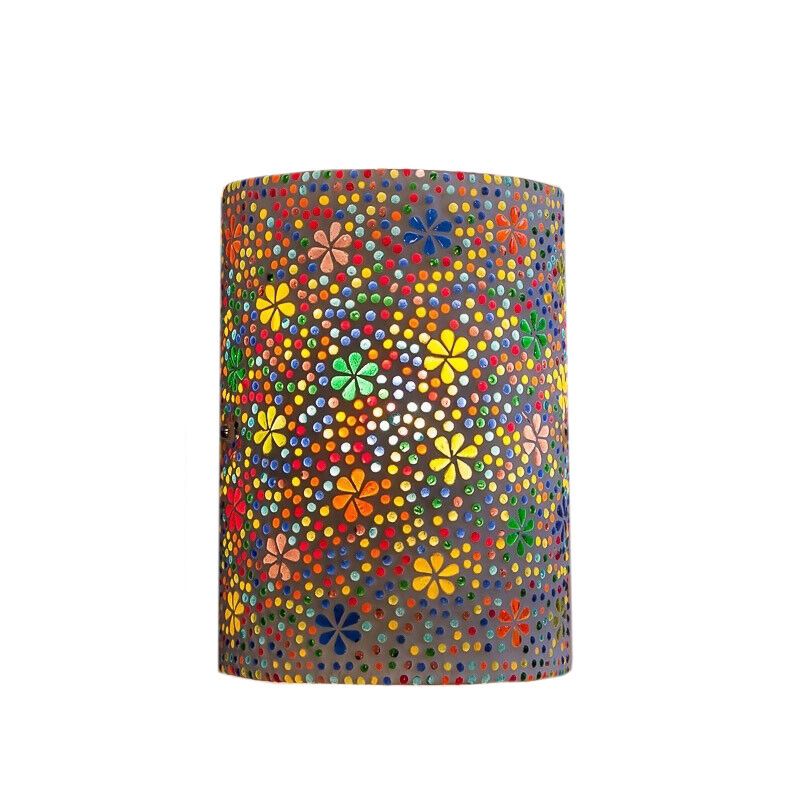 Flerfärgad orientalisk vägglampa mosaik, Mahdia