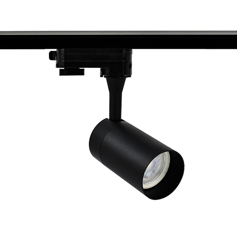 Svart 3-fas skena spotlight Ylva, Pro