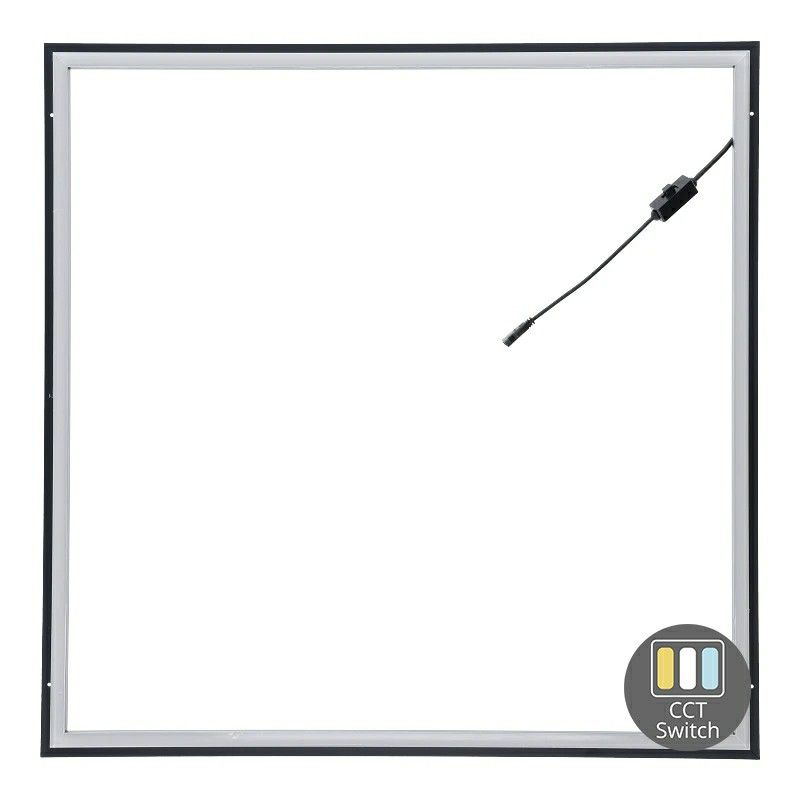 LED-rampanel 60x60 - 37W - vit strömbrytare - UGR<21 - kantbelysning