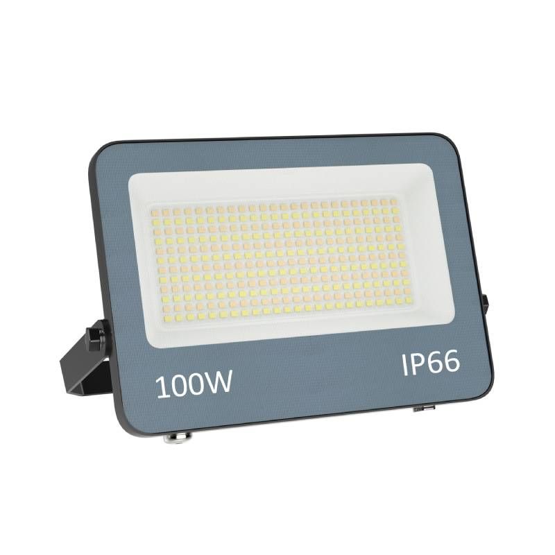 Grå strålkastare aluminium, Ilay, 100W, white switch LED, IP66 Grå strålkastare aluminium, Ilay, 100W, white switch LED, IP66