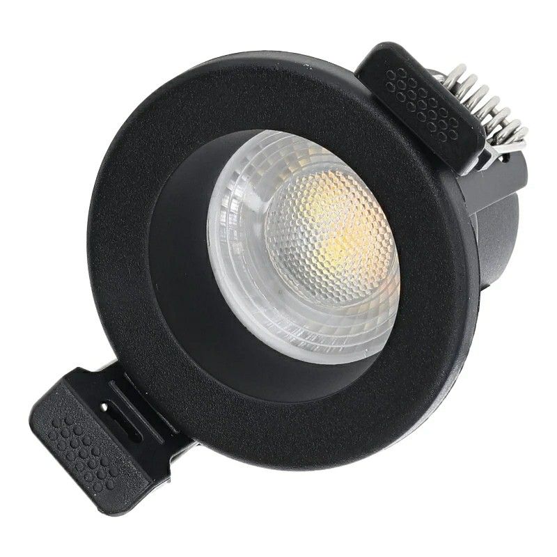 Svart downlight aluminium, Magus, 4W, white switch LED, IP65 Svart downlight aluminium, Magus, 4W, white switch LED, IP65