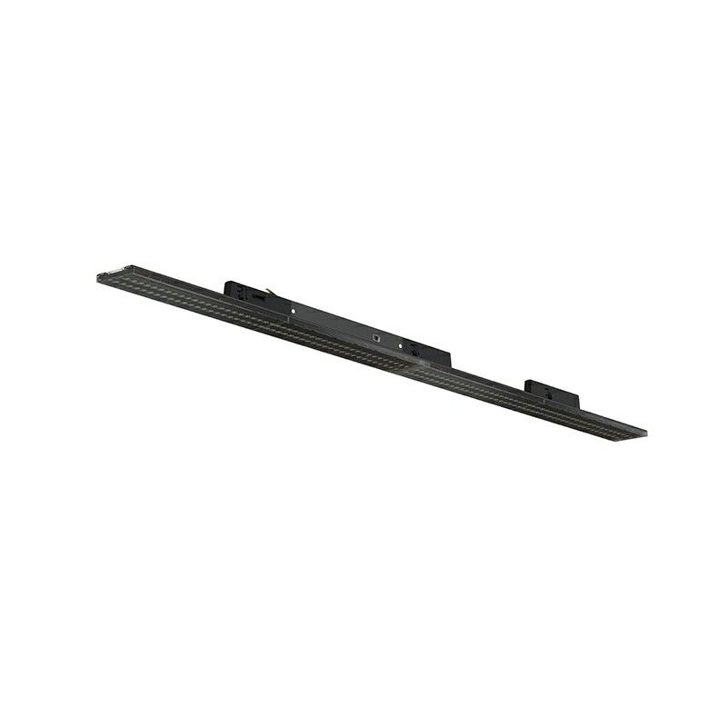 Svart trefasskensarmatur Tora, 27W/32W/37W/42W, vit strömbrytare, 120 cm, Pro