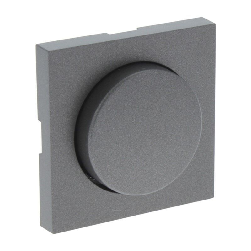 Q-Link S-Line centralplatta med knoppdimmer, svart/antracit Q-Link S-Line centralplatta med knoppdimmer, svart/antracit