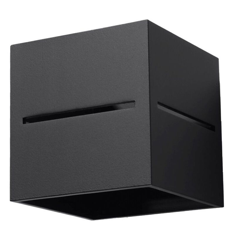 Aluminium up down vägglampa svart, Jacky