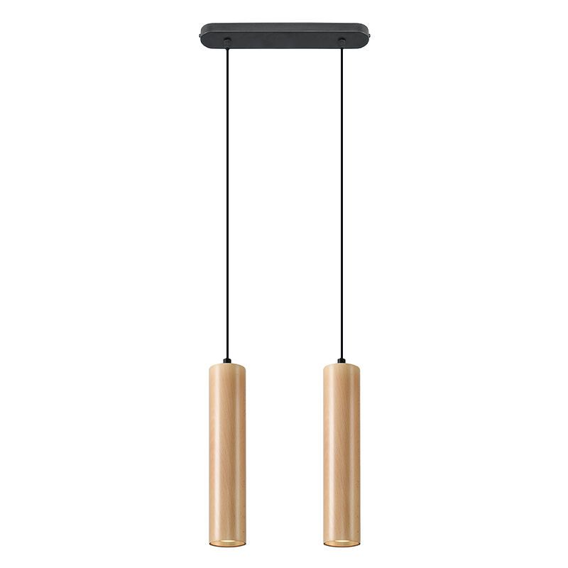 Trä fönsterlampa brun, Francina