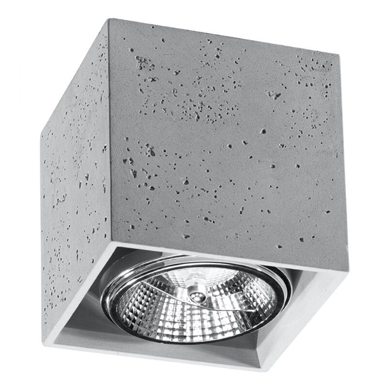 Betong utanpåliggande spotlight grå, Eugene