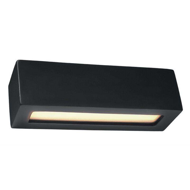 Glas up down vägglampa svart, Emmaly