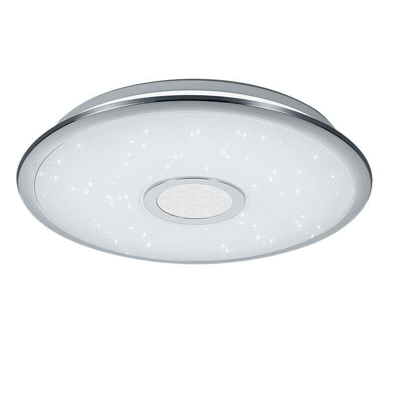 Krom plafond plast, Yailee, 30W, varm till kall vit justerbar LED, met fjärrkontroll Krom plafond plast, Yailee, 30W, varm till kall vit justerbar LED, met fjärrkontroll