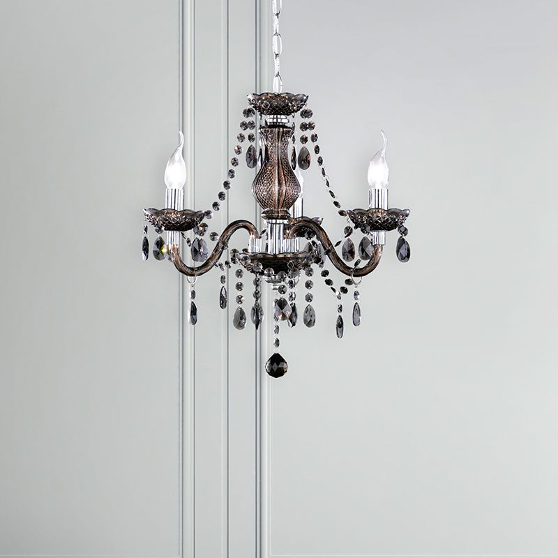 Svart ljuskrona klassisk, Pedra