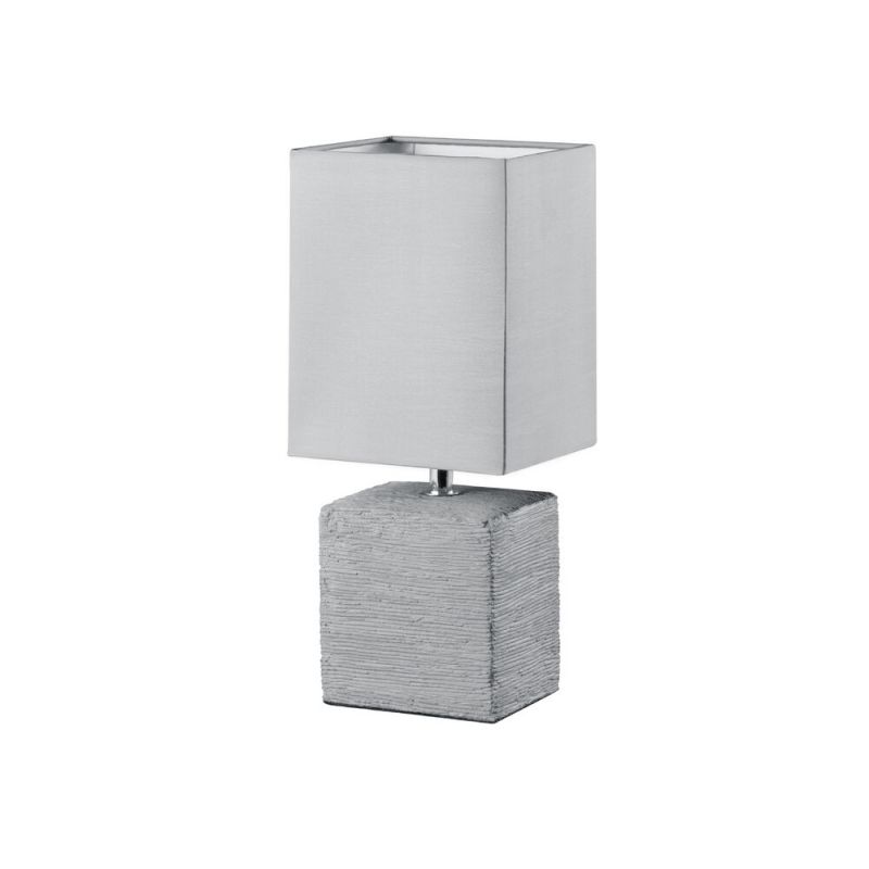 Keramik bordslampa grå, Karola, med brytare Keramik bordslampa grå, Karola, med brytare