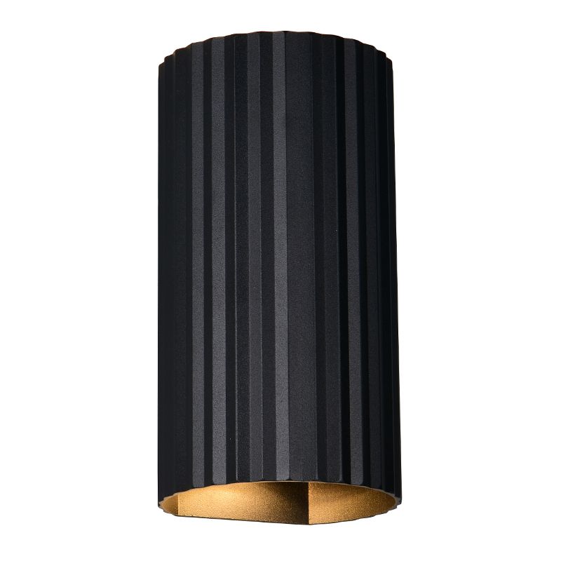 Svart up down vägglampa modern, Sieb