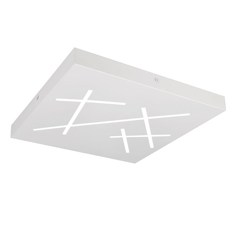 Vit plafond design, Eelco, 24W, varm till kall vit justerbar LED, 3 stegs dimmer