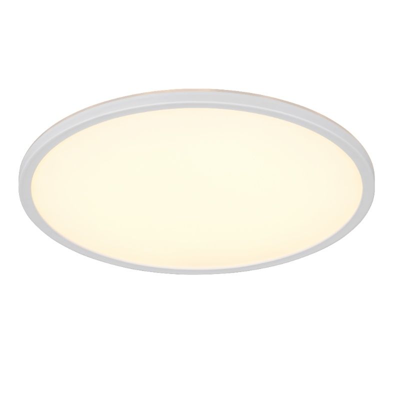 Vit plafond modern, Jeltje, 22W, varm till kall vit justerbar LED, met fjärrkontroll