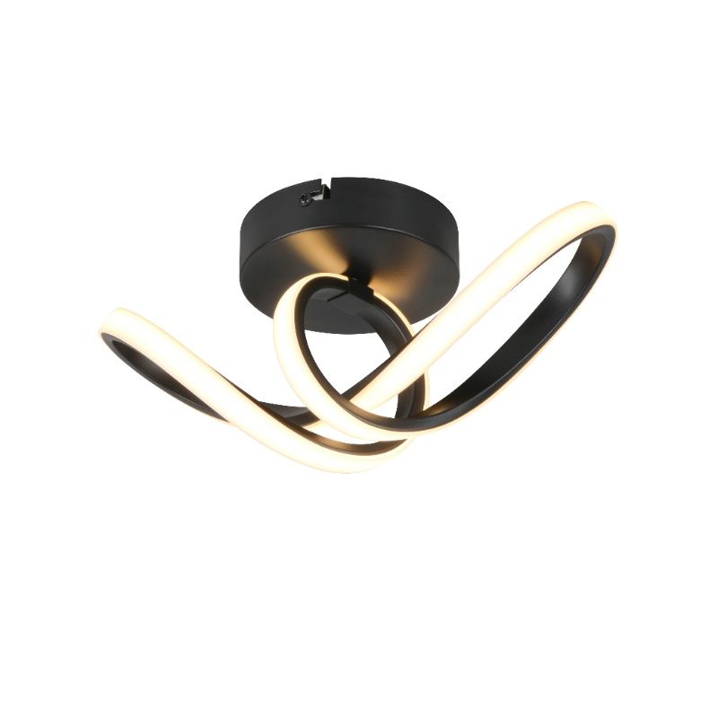 Svart taklampa design, Wiard, 7W, 3000K LED