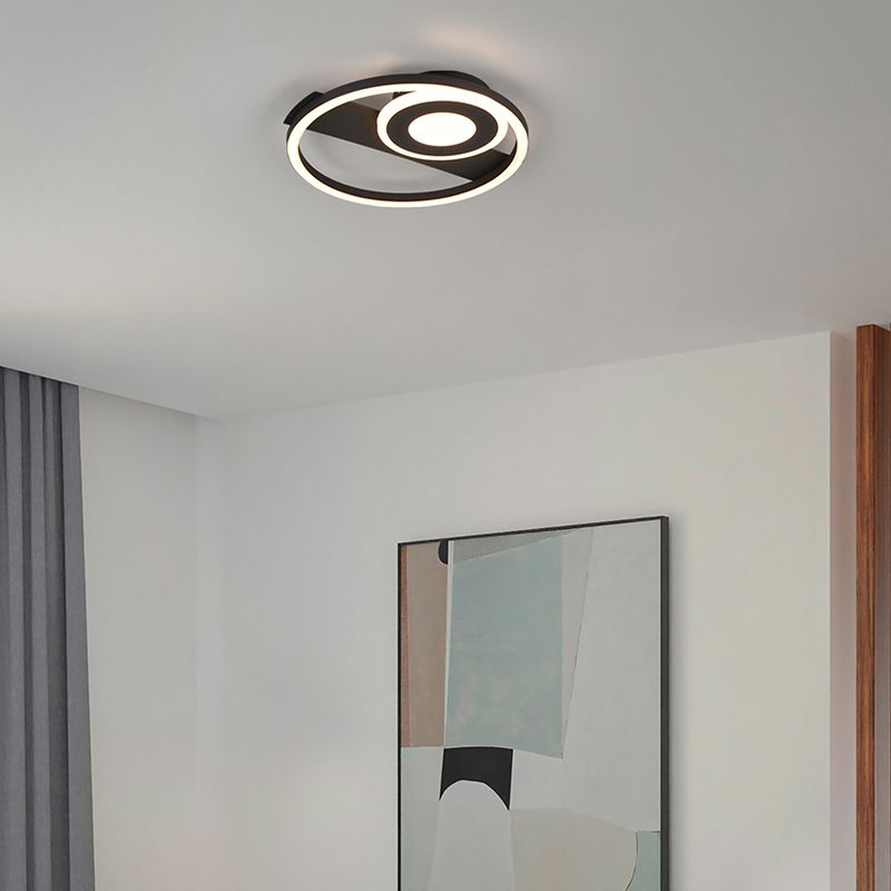 Svart plafond design, Jantuano, 22W, 3000K LED