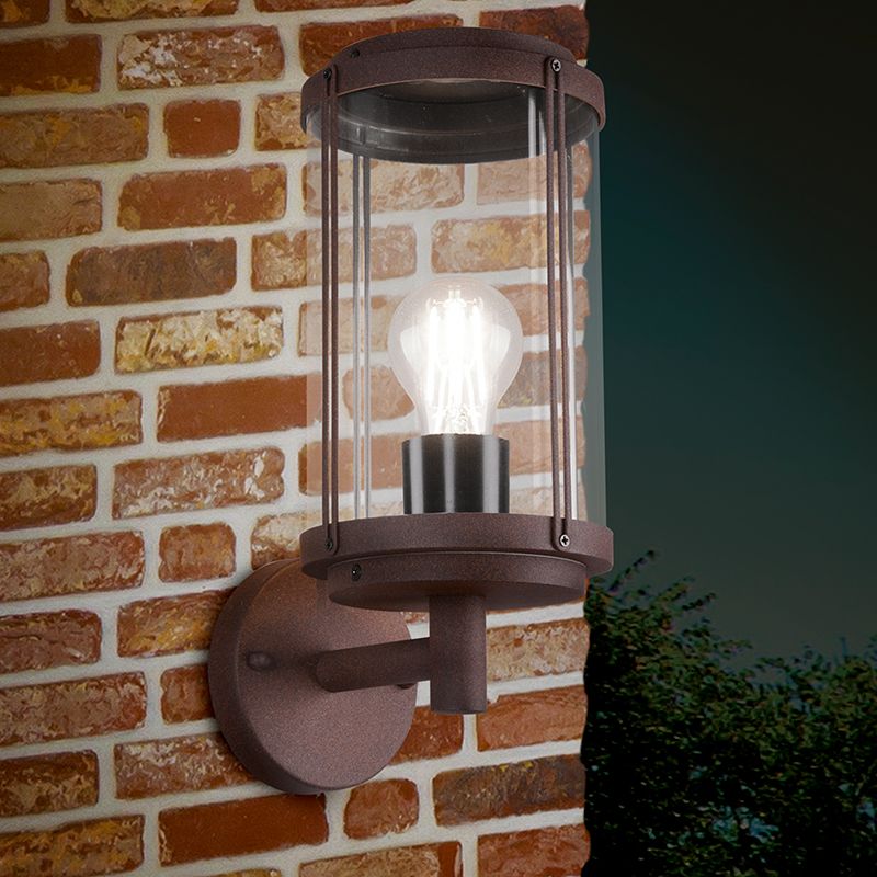 Rostfärgad utelampa industri, Sammy, IP44 Rostfärgad utelampa industri, Sammy, IP44