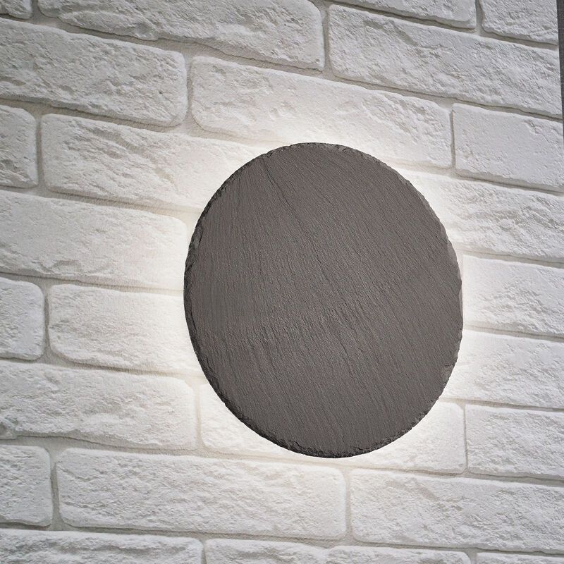 Svart vägglampa modern, Faisal, 9W, 3000K LED