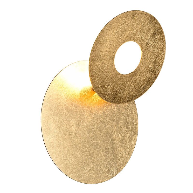 Guld vägglampa design, Ting, 6W, 3000K LED