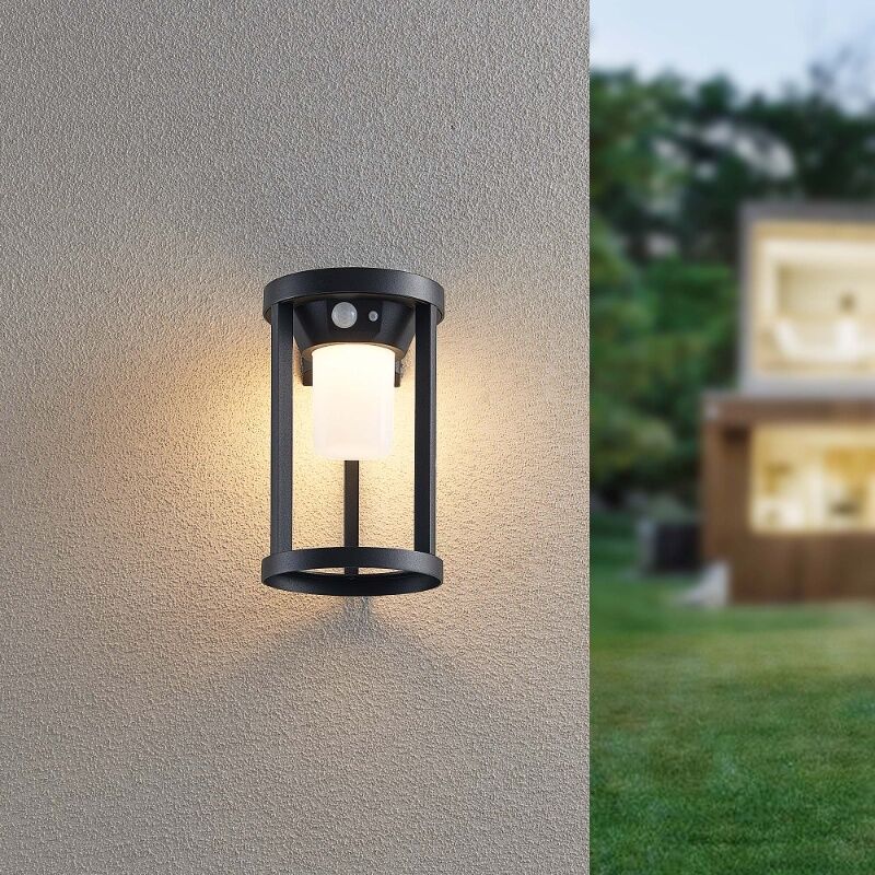 Svart solcell bordslampa utomhus aluminium, Winston, 2W, 3000K LED, IP54