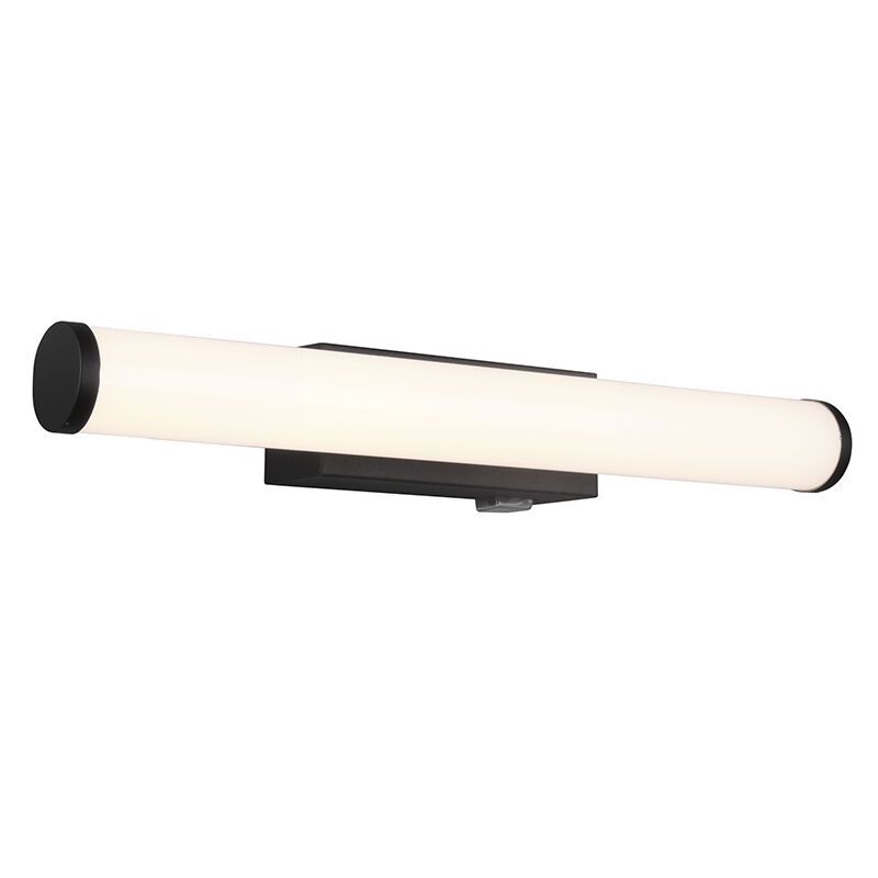 Svart badrumslampa vägg modern, Staby, 4,3W, 3000K LED, IP44 Svart badrumslampa vägg modern, Staby, 4,3W, 3000K LED, IP44