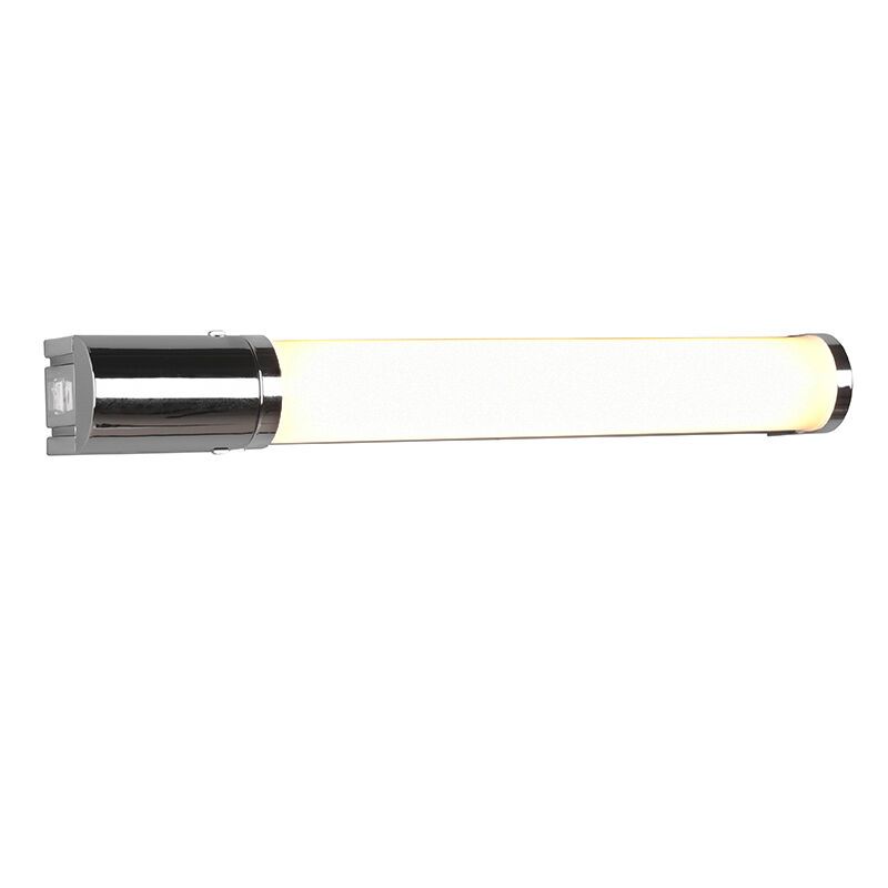 Krom badrumslampa vägg modern, Bernou, 8W, 3000K LED, IP44