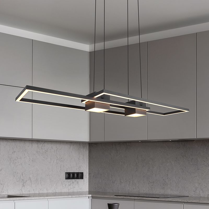 Svart fönsterlampa design, Sohaib, 37W, varm till kall vit justerbar LED, 3 stegs dimmer