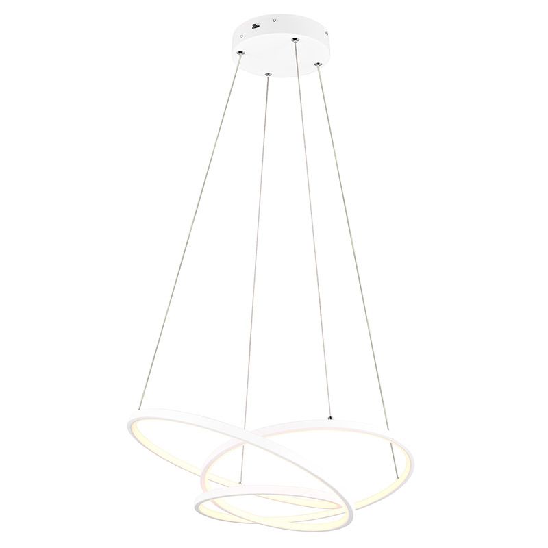 Vit fönsterlampa design, Teodore, 34W, white switch LED, 3 stegs dimmer