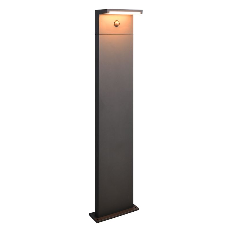 Antracit golvlampa utomhus med rörelsesensor modern, Patrique, IP54