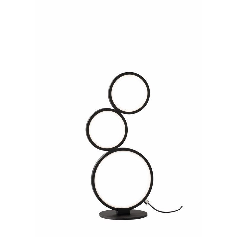 Svart bordslampa modern, Robon, 17W, 3000K LED, med brytare Svart bordslampa modern, Robon, 17W, 3000K LED, med brytare