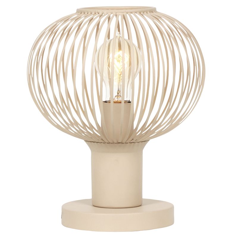 Beige bordslampa industri, Gjalt Beige bordslampa industri, Gjalt
