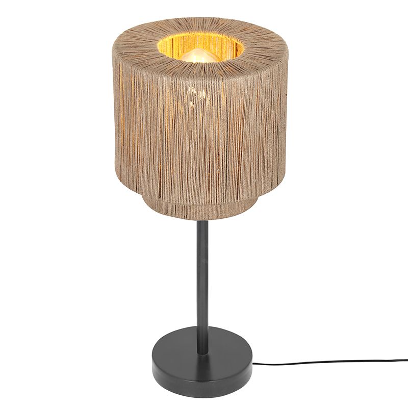 Beige bordslampa japandi, Rinus