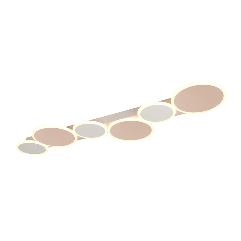 Vit plafond modern, Vasiliki, 3 stegs dimmer