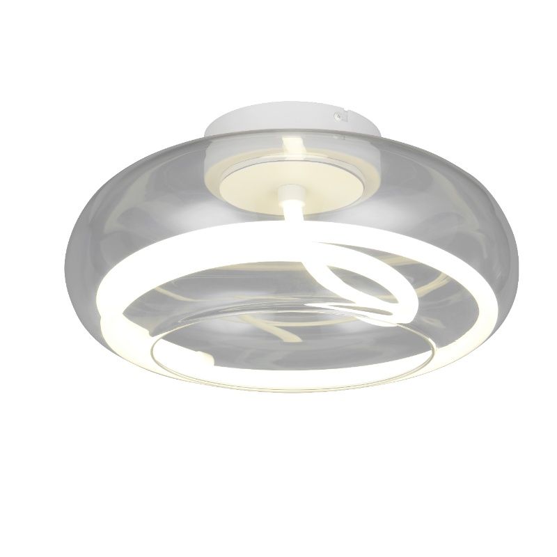 Vit taklampa modern, Abdelaziz, 3 stegs dimmer