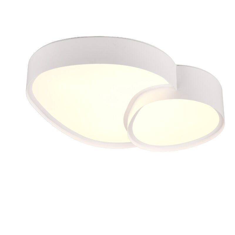 Vit taklampa metall, Merwin, 21W, varm till kall vit justerbar LED, met fjärrkontroll Vit taklampa metall, Merwin, 21W, varm till kall vit justerbar LED, met fjärrkontroll