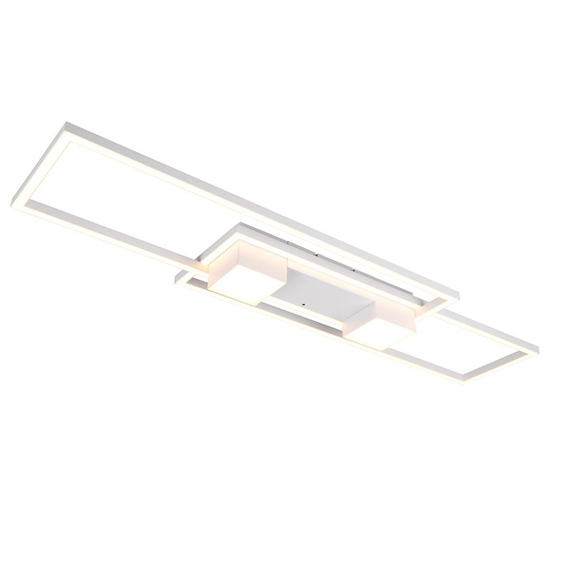 Vit plafond design, Sohaib, 37W, varm till kall vit justerbar LED, 3 stegs dimmer Vit plafond design, Sohaib, 37W, varm till kall vit justerbar LED, 3 stegs dimmer