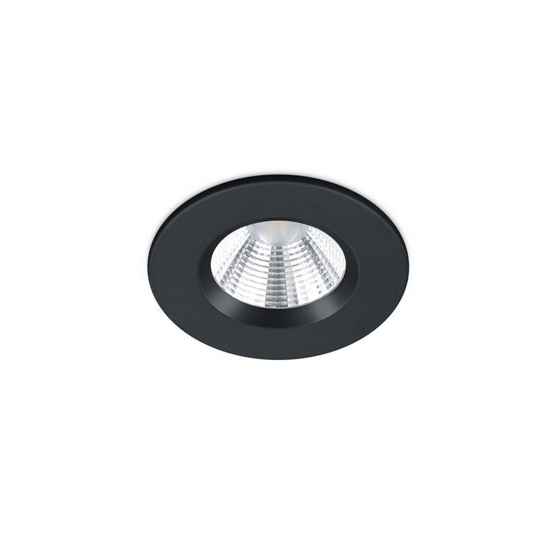 Svart infälld spotlight badrum modern, Iman, 5W, 3000K LED, IP65