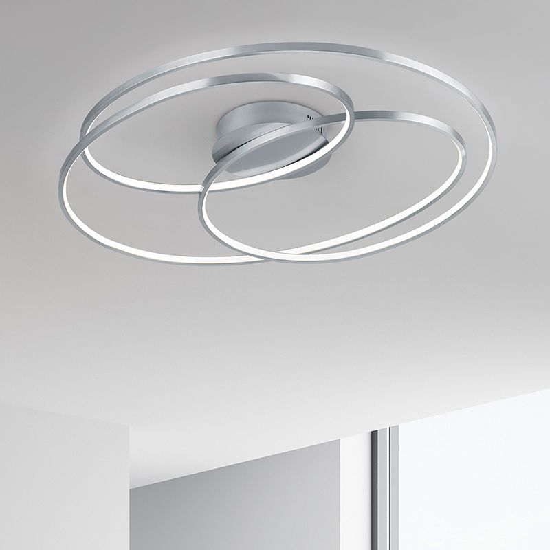 Nickel plafond modern, Sabra, 38W, 3000K LED