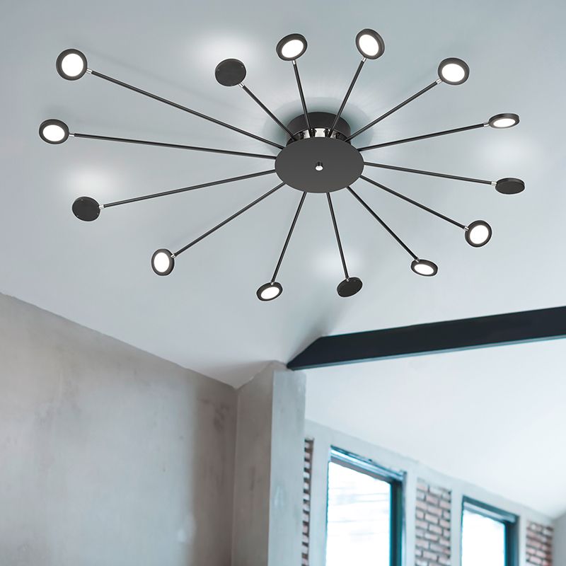 Svart plafond modern, Florian, 2,6W, 3000K LED Svart plafond modern, Florian, 2,6W, 3000K LED