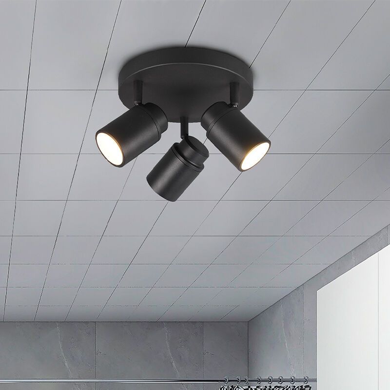 Svart takspotlight badrum modern, Nelis, IP44