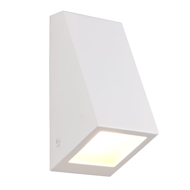 Vit utelampa modern, Orkun, IP44 Vit utelampa modern, Orkun, IP44