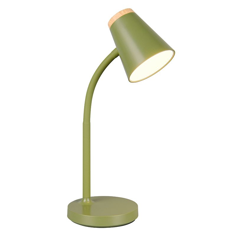 Grön bordslampa modern, Rahul, 4,5W, 3000K LED, med brytare