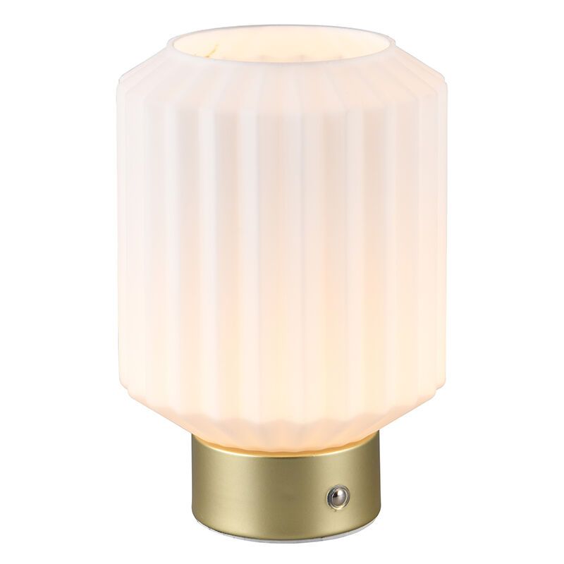 Mässing uppladdningsbar bordslampa retro, Tamer, 2W, 3000K LED, med beröringsdimmer Mässing uppladdningsbar bordslampa retro, Tamer, 2W, 3000K LED, med beröringsdimmer