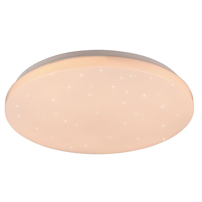 Vit plafond modern, Catherina, 18W, RGBW LED, met fjärrkontroll