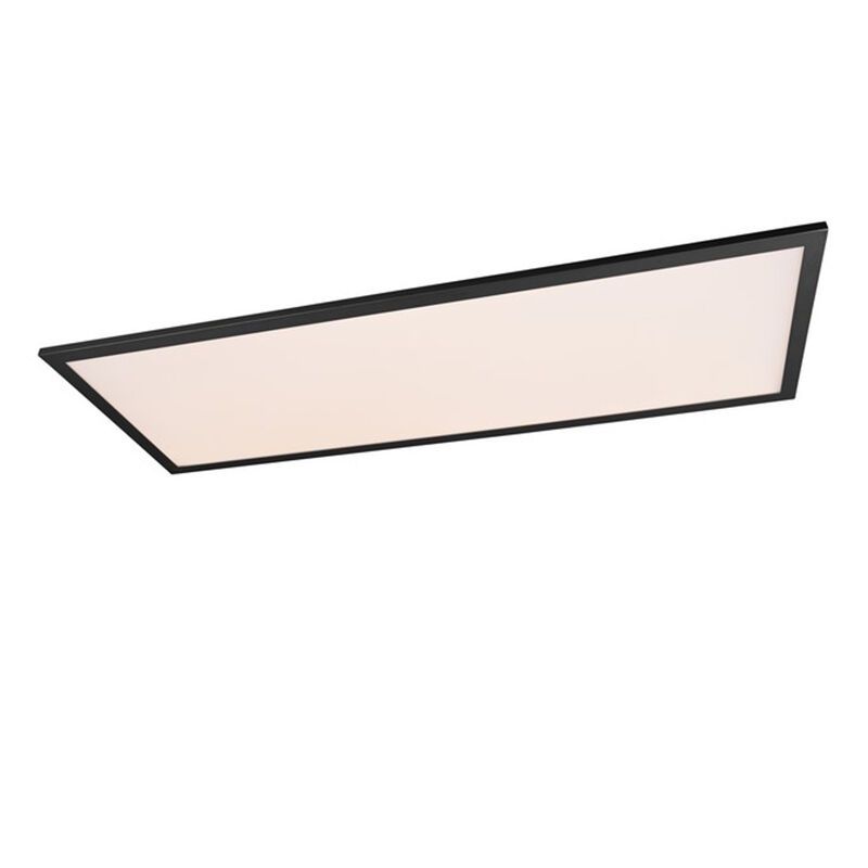 Svart plafond modern, Marlise, 33,5W, varm till kall vit justerbar LED, met fjärrkontroll