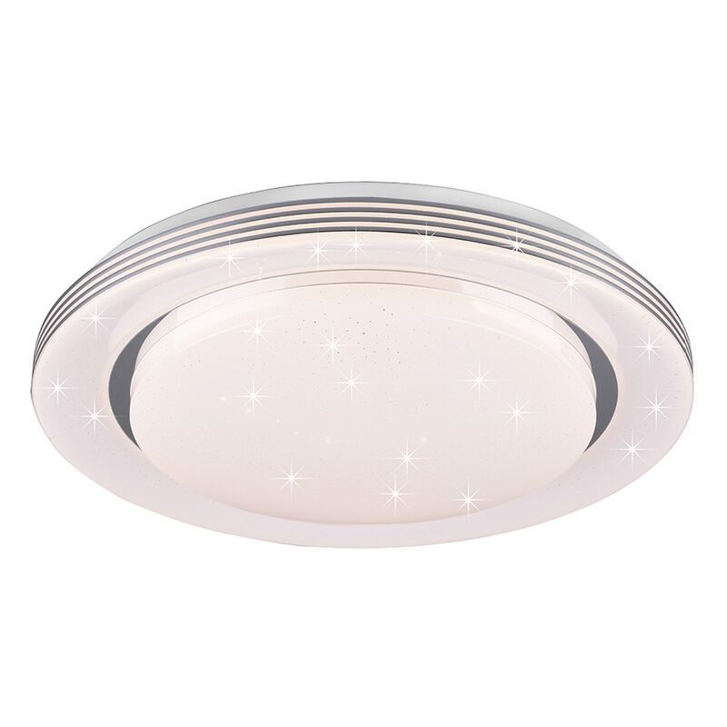 Vit plafond modern, Alpha, 22,5W, varm till kall vit justerbar LED, met fjärrkontroll Vit plafond modern, Alpha, 22,5W, varm till kall vit justerbar LED, met fjärrkontroll