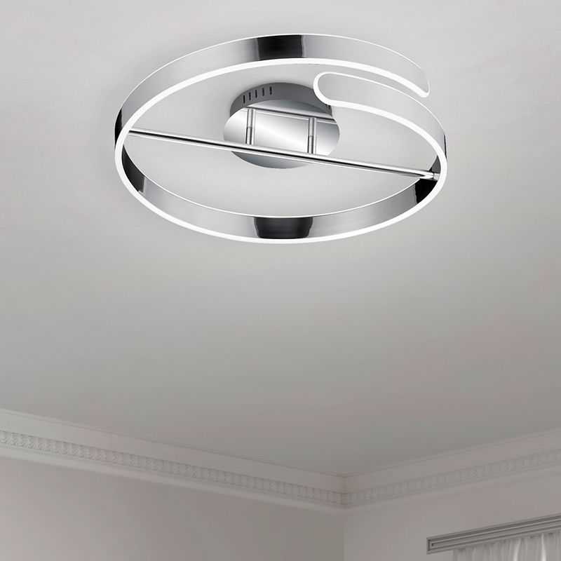 Krom plafond design, Resy, 37W, 4000K LED, 3 stegs dimmer
