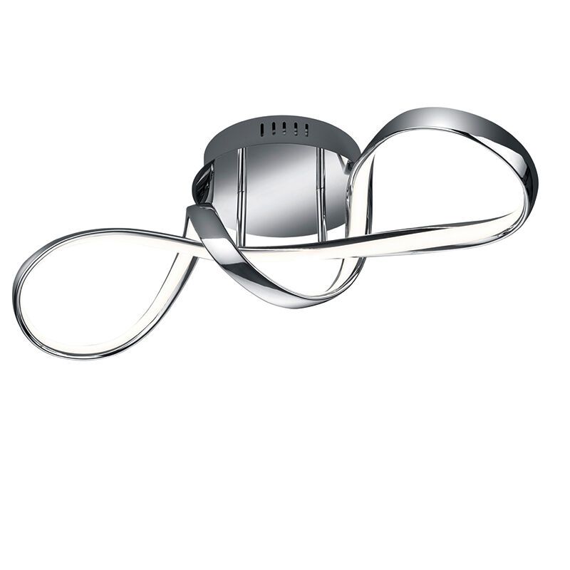 Krom taklampa design, Renso, 28W, 4000K LED, 3 stegs dimmer