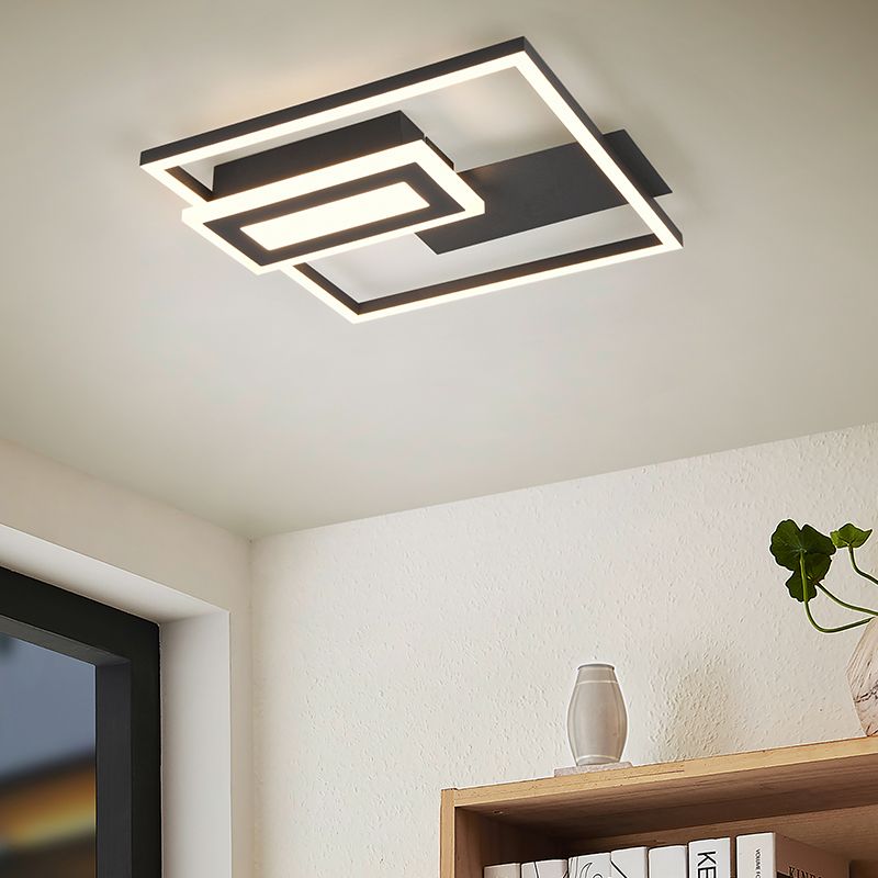 Svart plafond design, Shun, 22W, 3000K LED