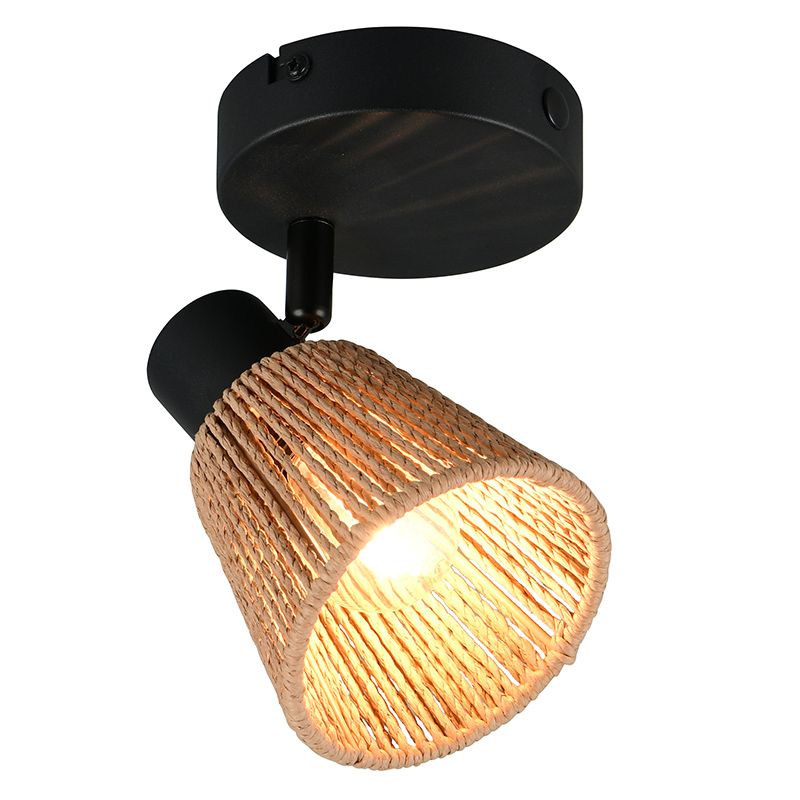 Papper väggspotlight brun, Sjirk